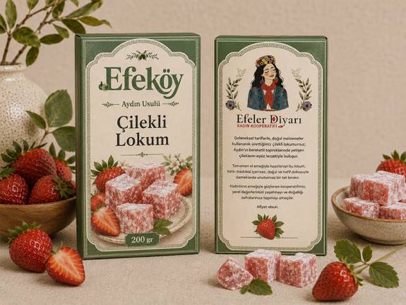 Çilekli Lokum (200 gr) 1