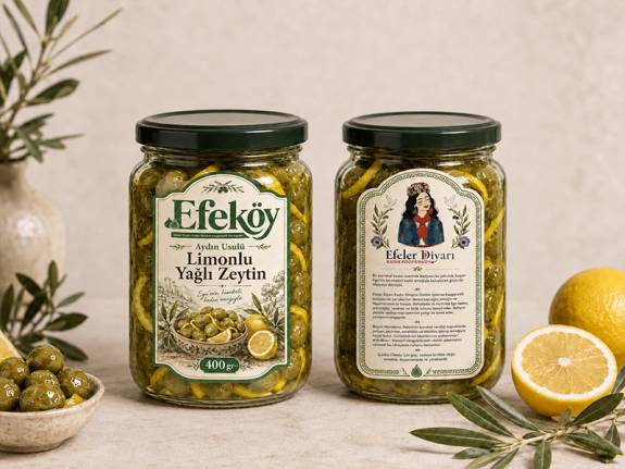 Aydın Usulü Limonlu Yağlı Zeytin (400 gr) 1